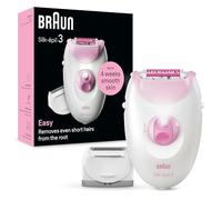 Braun Silk-épil 3 Epilatore Elettrico Donna , Epilatore Con Cavo Per Epilazione, Pelle Liscia Per Settimane, 3-031, Rosa