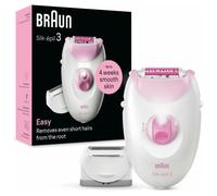 Braun Silk-épil 3 Epilatore Elettrico Donna , Epilatore Con Cavo Per Epilazione, Pelle Liscia Per Settimane, 3-031, Rosa