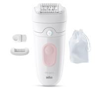 Braun Silk-épil 5 5-011 epilatore Wet & Dry bianco con 28 pinzette