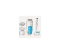 Braun Silk-épil 5 5-810, Epilatore Elettrico Donna Bianco/Turchese Per Un’Epilazione Delicata