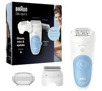 Braun Silk-pil 5 Ses 5-605 28 Pinzette Blu, Bianco
