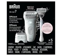 Braun Silk-épil 7 Epilatore, Wet & Dry, Lasting Smooth Skin, SE7-141