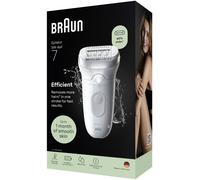 Braun Silk·épil 7, epilatore a testa larga per rimuovere facilmente i capelli, bagnato e asciutto, pelle liscia a lungo, 7-000, argento