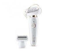 Braun Silk-épil 9 Flex 9-002 - Epilatore Elettrico Donna Bianco/Oro Con Testina Flessibile Per Un’Epilazione Più Semplice