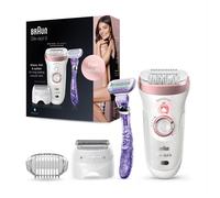 Braun Silk-épil 9 9-870, Epilatore Donna Bianco/Oro Rosa Per Una Rimozione Duratura Dei Peli