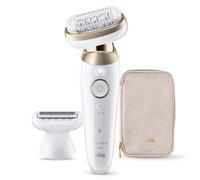 Braun Silk·épil 9 Flex Epilatore con testina flessibile a 360° per una facile depilazione, bagnato e asciutto, pelle morbida e resistente, con testina di rasatura e pettine, 9-030 3D, oro