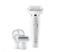 Braun Silk-épil 9 Flex 9-030 - Epilatore Elettrico Donna Bianco/Oro Con Testina Flessibile Per Un’Epilazione Più Semplice