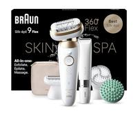 Braun Silk-Épil 9 Flex Epilatore Elettrico Donna, Accessori, 9-481 3d Oro | SkinSpa, Testina Flessibile a 360° per Epilazione Semplice, Impermeabile, Batteria Ricaricabile, Pelle Liscia a Lungo