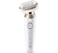 Braun Silk·épil 9 flex, epilatore con testa flessibile a 360° per una facile rimozione dei capelli, depilazione bagnata e asciutta, pelle liscia lunga, 9-011 3D, oro