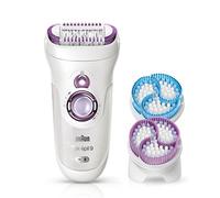 Braun Silk-Épil 9 SkinSpa 9-941v Epilatore Wet & Dry con Sistema di Epilazione, Esfoliazione e Massaggio 3 in 1, con 8 Accessori
