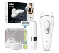Braun Silk·expert Pro 3 Epilatore LUCE PULSATA, Epilazione a Casa, Alternativa All’Epilazione laser, Con Custodia, Rasoio Venus, 2 Testine, Idea Regalo, Bianco/Oro, PL3136