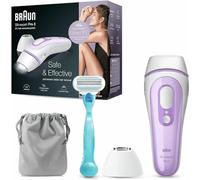 Braun Silk-Expert Pro 3 PL3111 Epilatore a Luce Pulsata, IPL, Epilazione Definitiva, Testina di Precisione, Corpo e Viso, Rasoio Venus Original, Borsa, 300.000 Impulsi di Luce, Bianco e Lilla