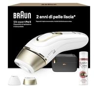 Braun Silk·Expert Pro 5 Epilatore Luce Pulsata, 2 Testine, PL5140 Oro
