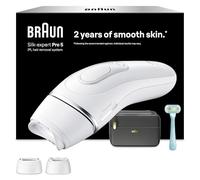 Braun Silk·Expert Pro 5, Epilatore Luce Pulsata Smart, Epilazione Laser Peli Donna a Casa, Riduzione Permanente dei Peli, con 2 Testine, Custodia e Rasoio Gillette Venus, Pl5234