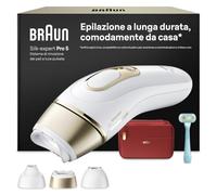 Braun Silk·expert Pro 5, Epilatore Luce Pulsata Smart, Epilazione Laser Peli Donna A Casa, Riduzione Permanente Dei Peli, Con 3 Testine, Custodia E Rasoio Gillette Venus, PL5321