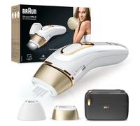 Braun Silk-expert Pro 5 Epilatore LUCE PULSATA, Alternativa al laser, Ideale per Zone Sensibili, Viso, Bikini e Ascelle, 2 Accessori, Custodia Viaggio, Idea Regalo, PL5140 Bianco e Oro