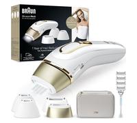 Braun Silk-Expert Pro 5 Epilatore LUCE PULSATA, laser Peli Donna, Ideale per Zone Sensibili, Viso, Bikini e Ascelle, Epilazione Permanente Dei Peli Visibili, PL5358, Bianco/Oro