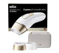 Braun IPL Smart Silk ·expert Pro 5, rimozione dei peli laser a casa, depilazione durevole, con custodia, 2 accessori, PL5210