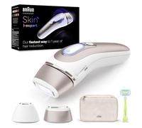 Braun Epilatore Luce Pulsata Smart Skin I·Expert, Epilazione A Casa Tua, Custodia, Rasoio Donna Venus, 2 Testine, PL7147