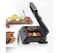 Piastra Elettrica Bistecchiera Compatta SnackMaker 5 Potenza 800 Watt Piastre Removibili Colore Nero