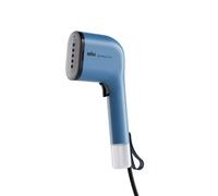 Braun QuickStyle 3 GS3024BL, Ferro da Stiro Verticale compatto e leggero, Stiratore a Vapore con Riscaldamento Rapido, Vapore 22g/min, serbatoio rimovibile 120ml, Custodia Termoresistente, 1100W, Blu