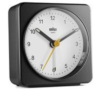 Braun Sveglia Analogica Classica Bc03 - Bianco E Nero - L7,8 Cm X A7,8 Cm