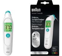 Braun Sensian Swipe 5 Termometro frontale, Tecnologia TempleSwipe, Display digitale con codifica a colori, Adatto a neonati e bambini, Risultati in 3 secondi, Marchio #1 tra i dottori 1, BST200
