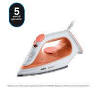 Braun TexStyle 1 - Ferro da stiro a vapore, 1900W, 220ml, Arancione (SI1009OR) Braun