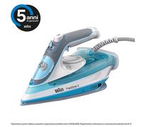 Braun TexStyle 5 SI 5006 BL Ferro da stiro a secco e a vapore Piastra in Ceramica 2600 W Blu, Grigio, Bianco