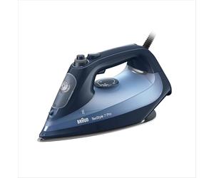 Braun TexStyle 7 Pro SI7160BL, Ferro da Stiro con 5 anni di assistenza, Piastra FreeGlide 3D EloxalPlus, colpo vapore 225g/min, Punta di Precisione, Autospegnimento, Serbatoio 300ml, Blu