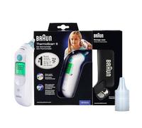 Braun ThermoScan 6, IRT6515 - Termometro digitale per le orecchie per adulti, neonati, bambini e bambini, veloce, delicato e accurato con risultati codificati a colori, bianco