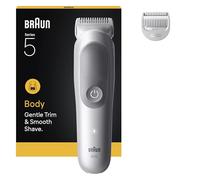 Braun Trimmer Per Il Corpo Serie 5, + 2 Strumenti Per La Rasatura, Tondare E Rasare I Capelli Impermeabili, BG5500, Grigio