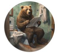 Braunbär-Puzzle für Erwachsene, 1000-teiliges Papierpuzzle, perfektes Geschenk für Geburtstage, Weihnachten, Halloween, Erntedankfest, Ostern, 1000 Teile (67,5x67,5cm)
