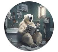 Braunbär-Puzzle mit 1000 Teilen für Erwachsene, rundes Puzzle, ideales Geschenk für Familie und Freunde, knifflige Herausforderung, 1000 Teile (67,5x67,5cm)