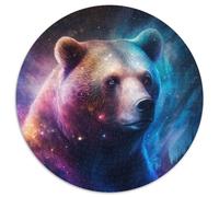 Braunbär-Puzzle mit 1000 Teilen für Erwachsene, rundes Puzzle, ideales Geschenk für Familie und Freunde, knifflige Herausforderung, 1000 Teile (67,5x67,5cm)