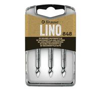 Brause 300848B - Pennini per linoleografia e da grattare per penna - Scatola da 3 sgorbie per incisione (n°848) - Produzione Tedesca