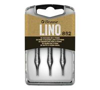 Brause 300852B - Pennini per linoleografia e da grattare per penna - Scatola da 3 sgorbie per incisione (n°852) - Produzione Tedesca