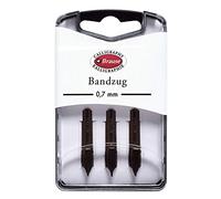 Brause 318007B - Confezione di 3 pennini in metallo Bandzug 0.7 mm