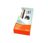 Brause Kit scrittura 146B – 3 pennini (Ecolière, Sténo, Rose), portapennino legno, inchiostro nero