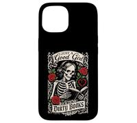 Brava ragazza che legge libri sporchi Dark Romance Bookish Custodia per iPhone 15