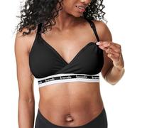 BRAVADO! DESIGNS Reggiseno per maternità e allattamento sostenibile | Originale | Cotone biologico e misto modal Tencel™ | Senza fili | B-D Cup, Nero - Tessuto sostenibile, XL