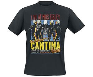 Bravado Star Wars-The Fabulous Cantina Band T-Shirt, Nero, Small Uomo