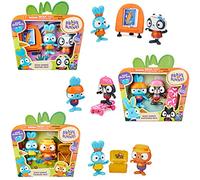 Brave Bunnies, Set 2 Personaggi Coniglietto e Amico con Confezione da colorare, Giocattoli per Bambini e Bambine dai 3 Anni in su