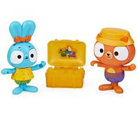 Brave Bunnies, set 2 personaggi coniglietto e amico confezione con Forziere e con i personaggi di Boo e Tiger, accessorio forziere del tesoro e mappa, giocattoli per bambini e bambine dai 3 anni in su