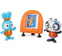 Brave Bunnies, Set 2 Personaggi Coniglietto e Amico Confezione Painting Pack con persnaggi di Boo e Panda e Accessorio cavalletto, Giocattoli per Bambini e Bambine dai 3 Anni in su