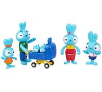 Brave Bunnies Confezione da 5 action figure della famiglia Rabbit
