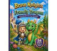 Brave Knights and Friendly Dragons: A Storybook Coloring Adventure