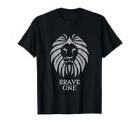 Brave One Inspirational Lion Maglietta