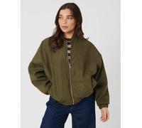 Brave Soul - Giacca bomber in raso kaki-Verde 44