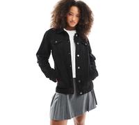 Brave Soul - Giacca di jeans oversize nera-Nero 42